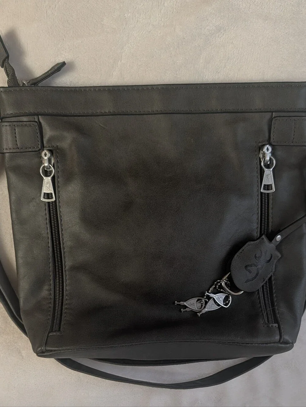 Browning Catrina Concealed Carry Crossbody Bag - Charcoal Gray (Like New)